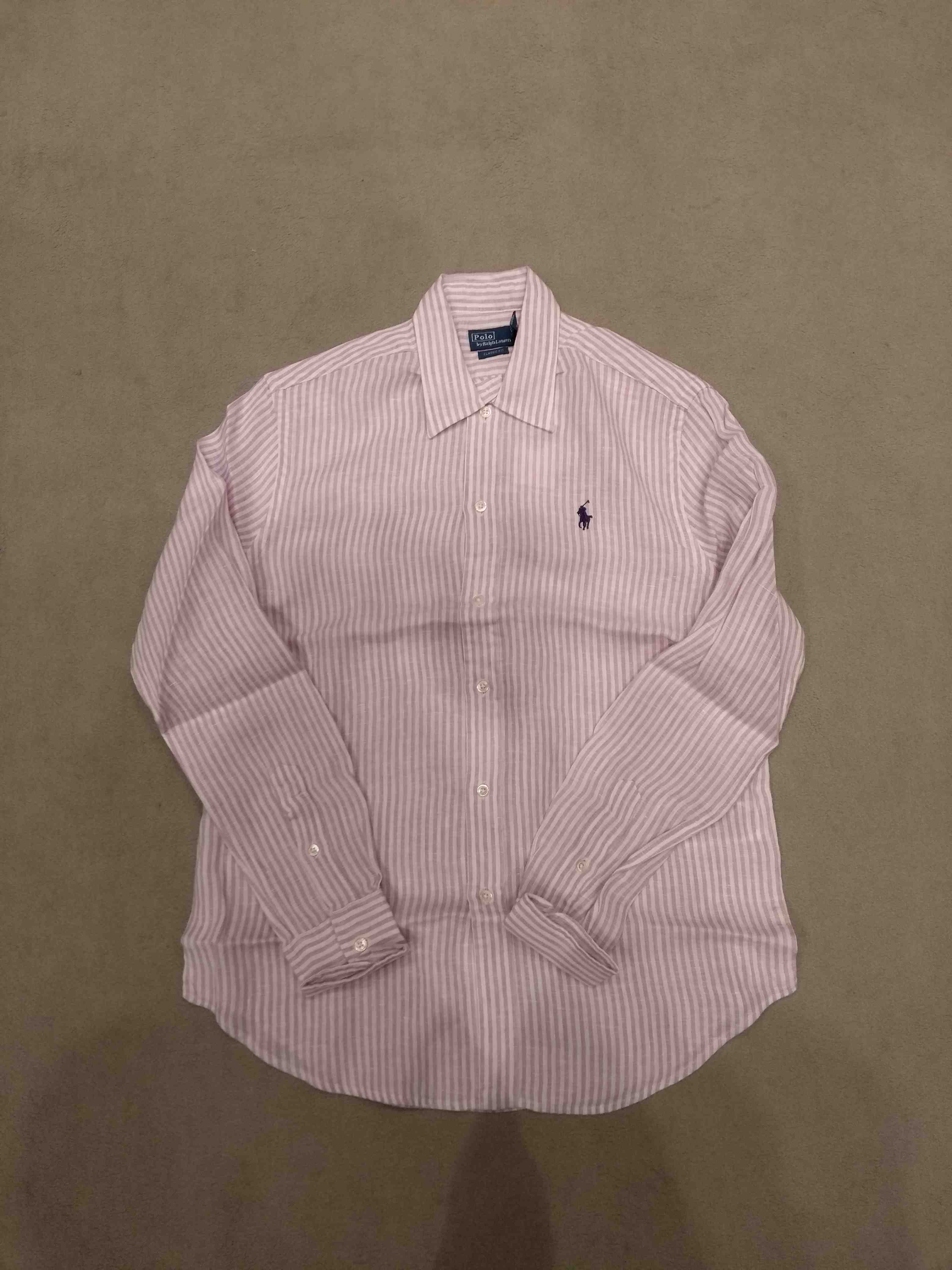 Woven Sport Shirt Pink & Purple Linen/flax - Women