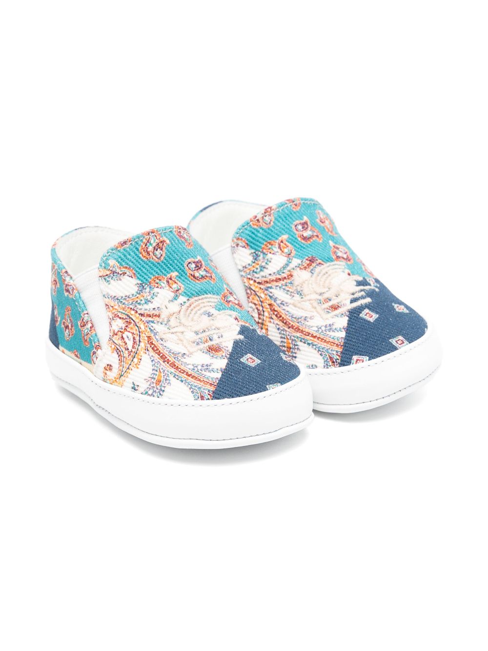 Pegaso-embroidered trainers - Blue
