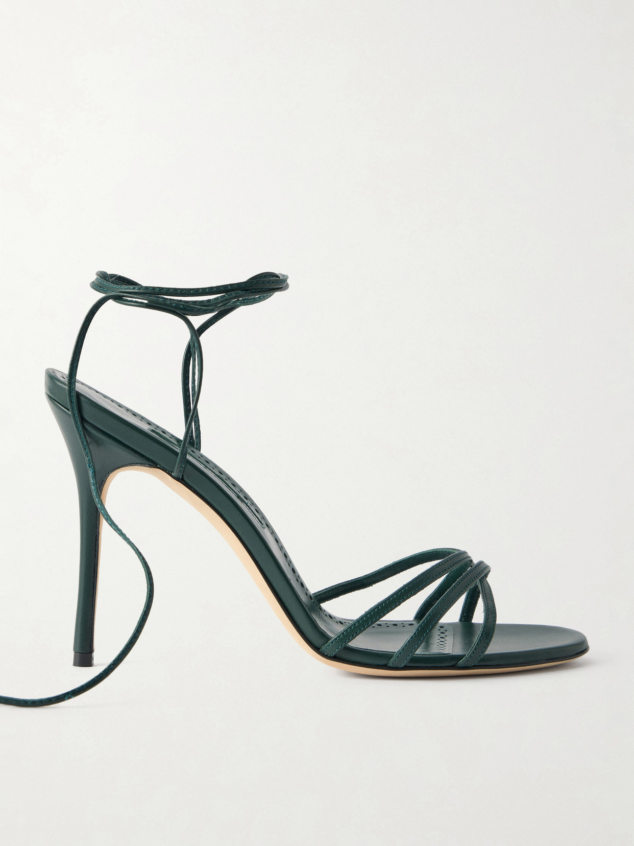 Leva 105 Leather Sandals - Green