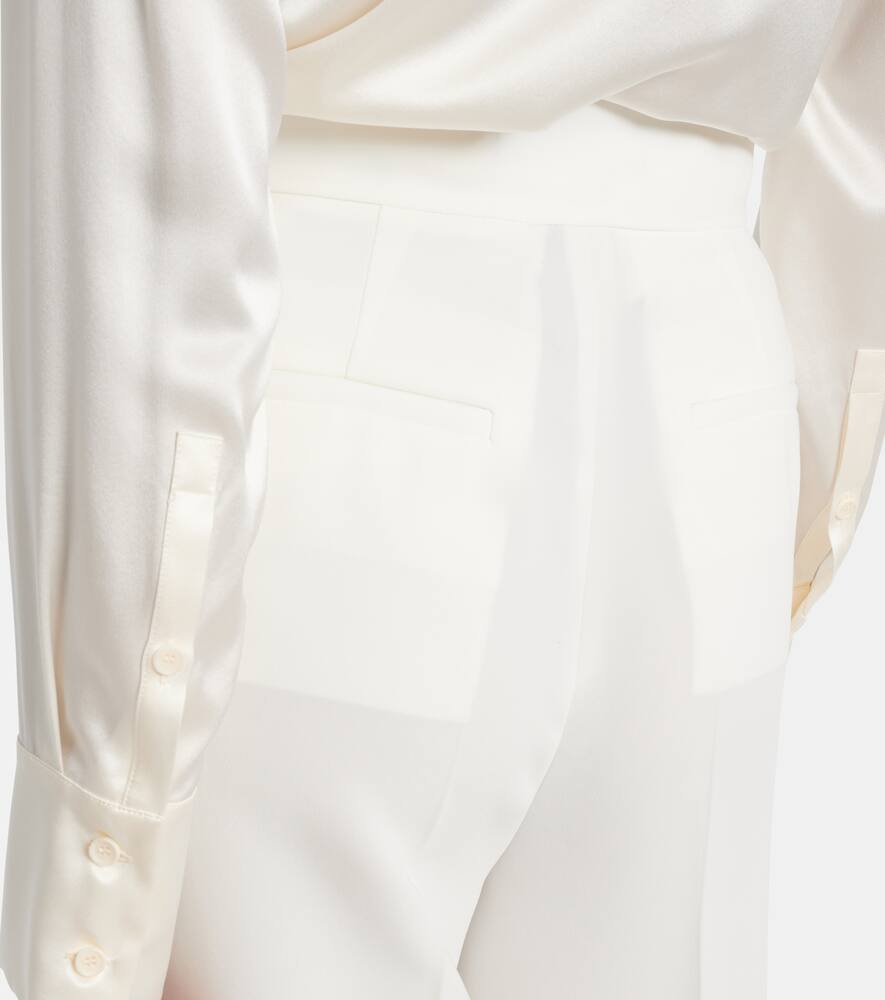 Abetone high-rise cady wide-leg pants