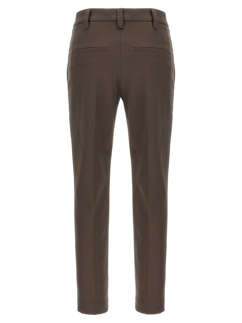Brunello Cucinelli - Monile Cotton Pants Brown