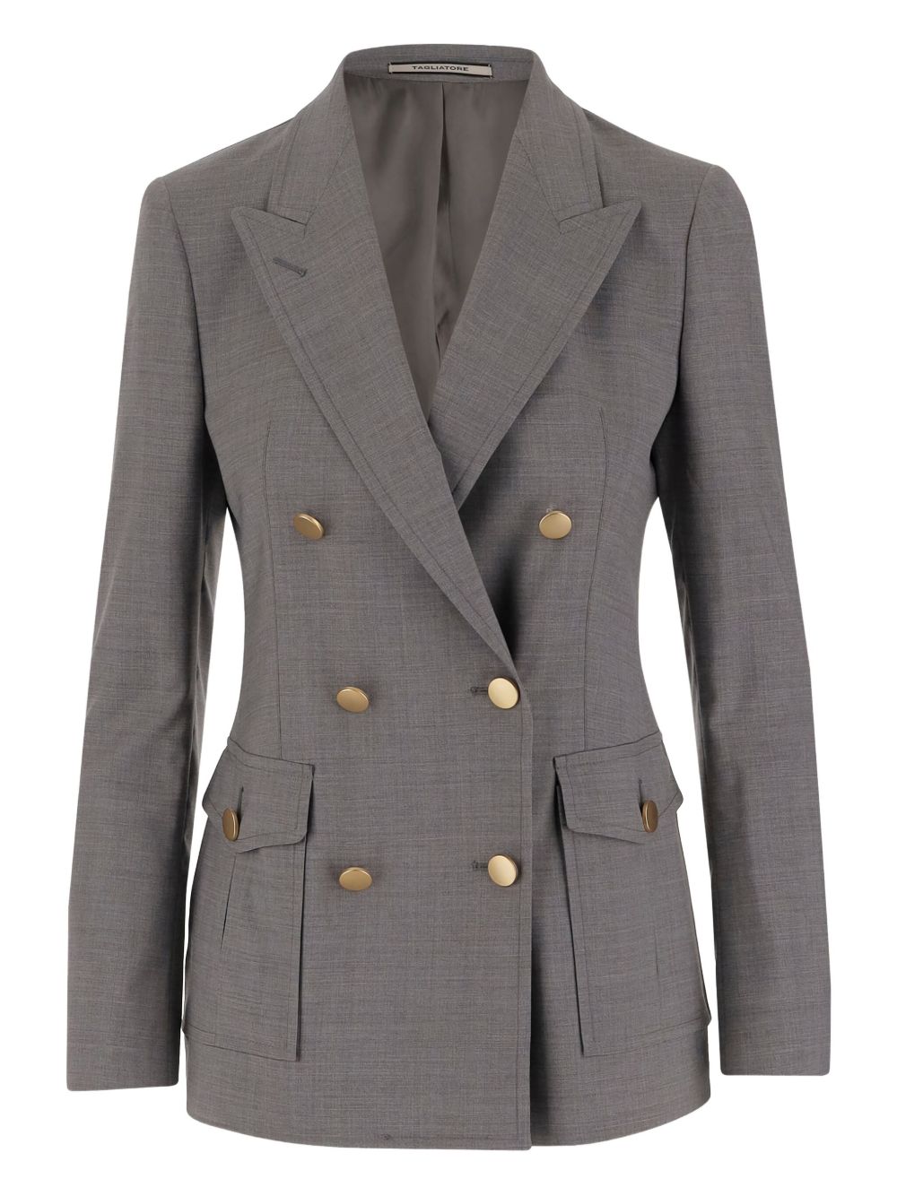 Double-breasted Stretch Wool Jacket