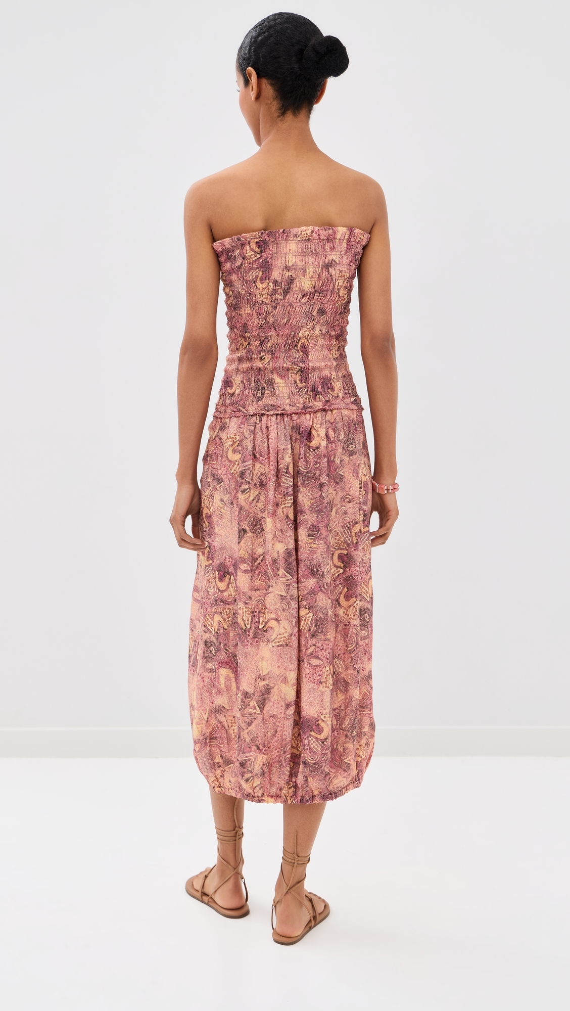 Cleane Silk Dress Pink
