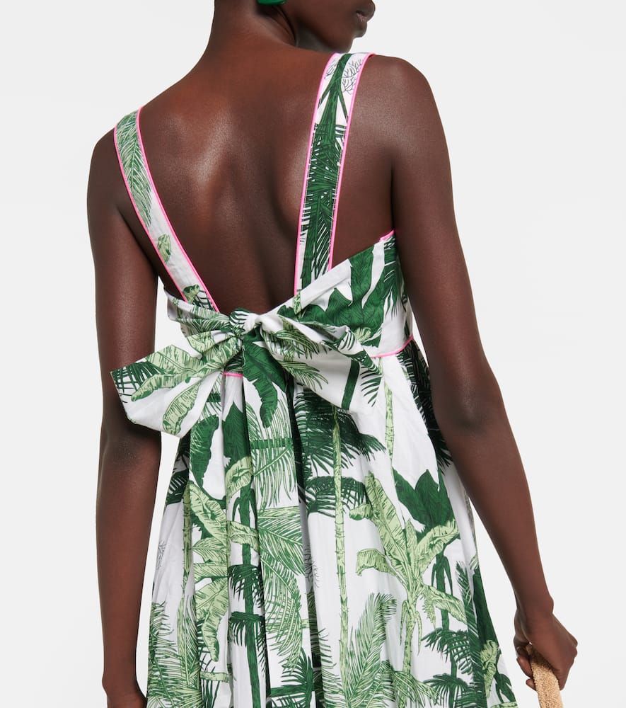 Juliet Dunn Printed cotton midi dress