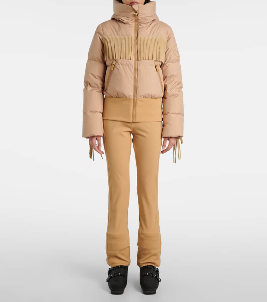 Marna fringed down ski jacket