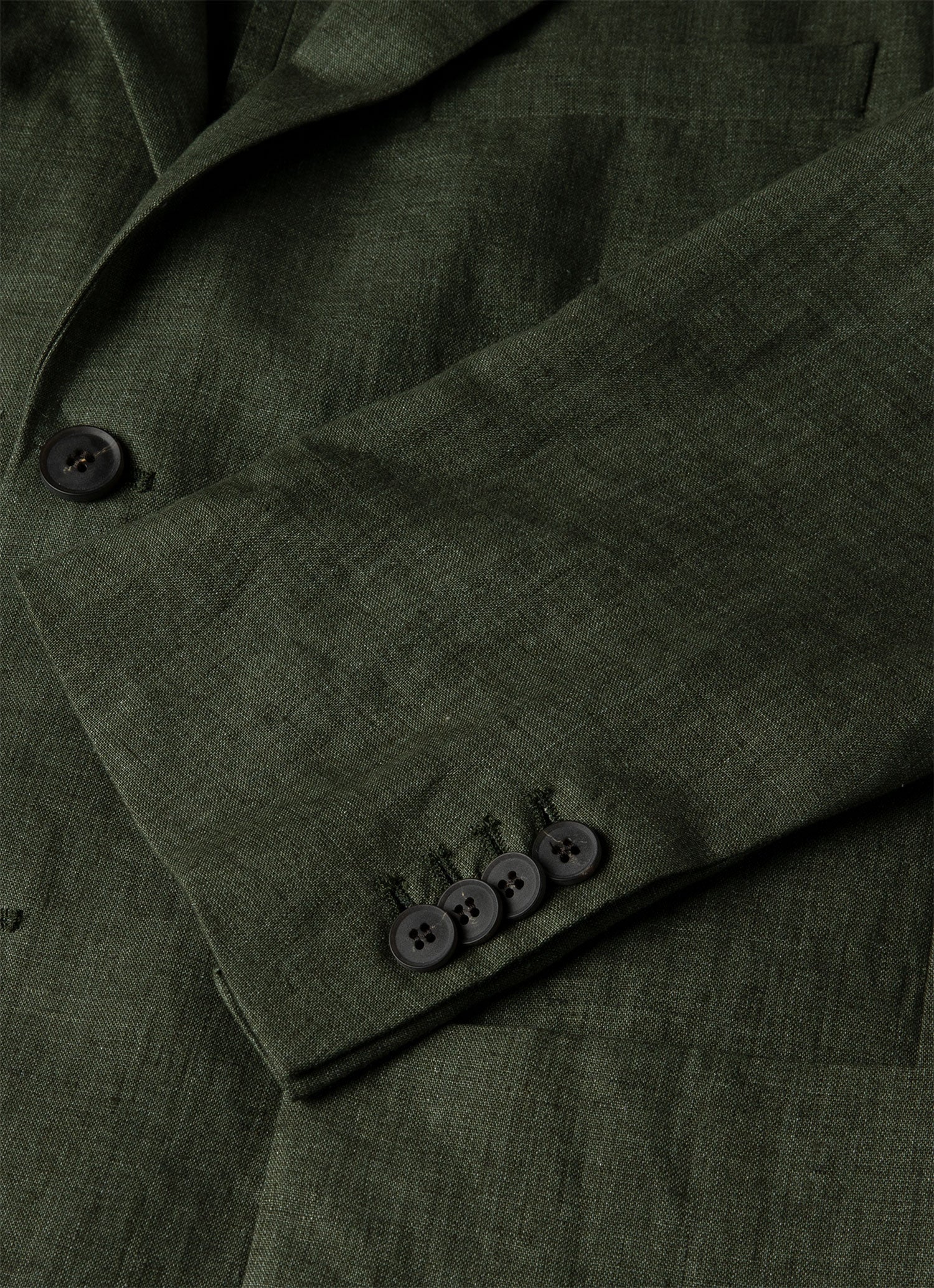 Men's Linen Blazer in Hunter Green