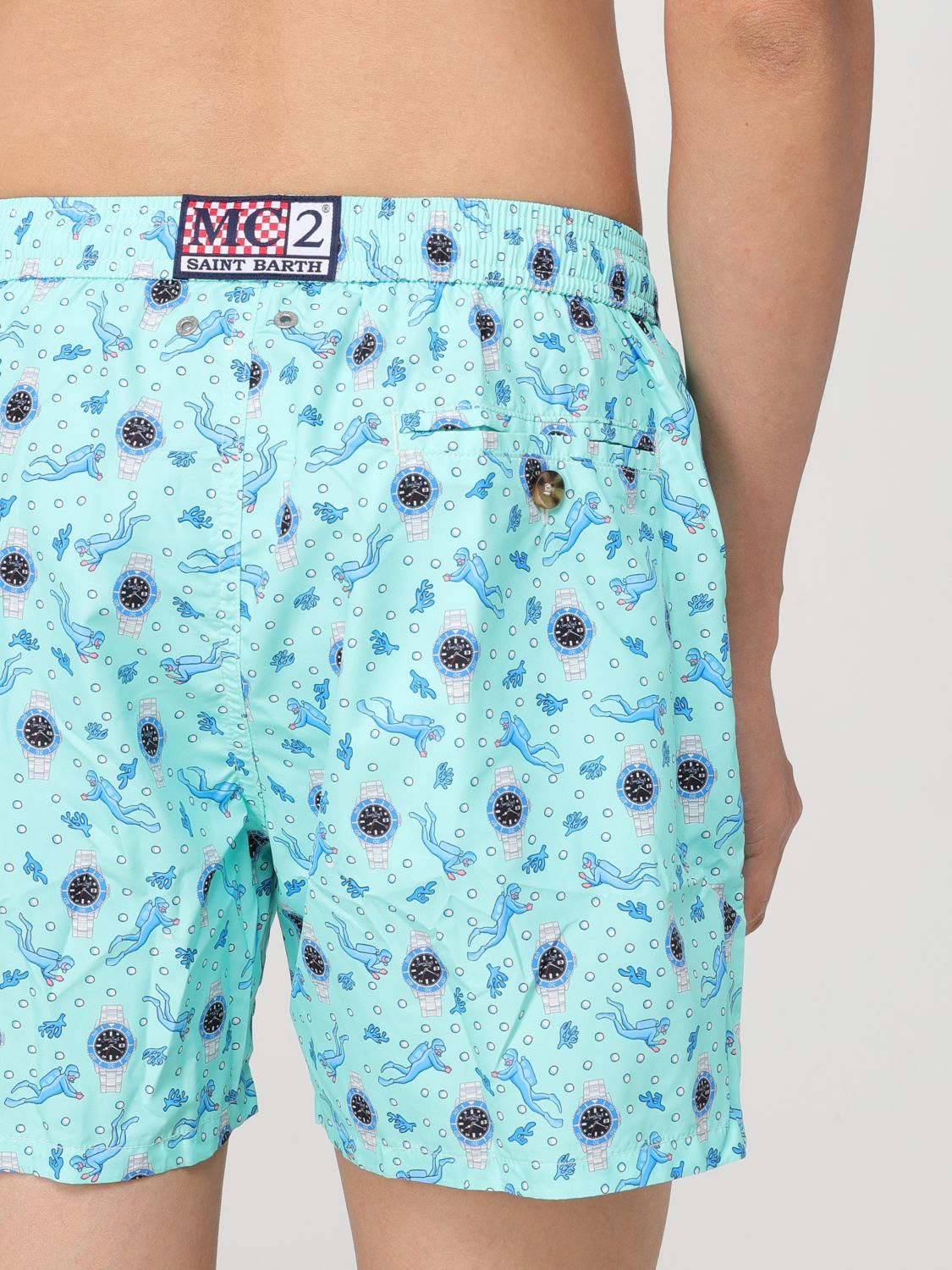 Swimsuit Men color Sky Blue