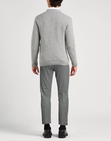 Man Pants Grey Size 36 Virgin Wool, Viscose, Elastane