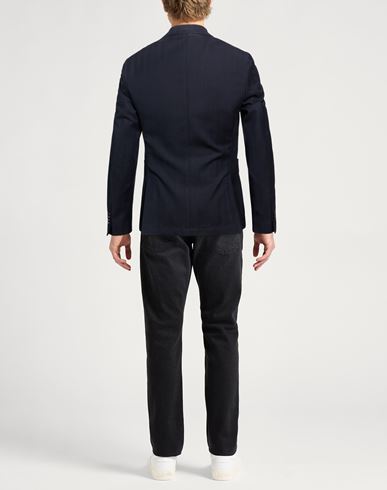 Man Blazer Midnight blue Size 38 Wool, Cotton