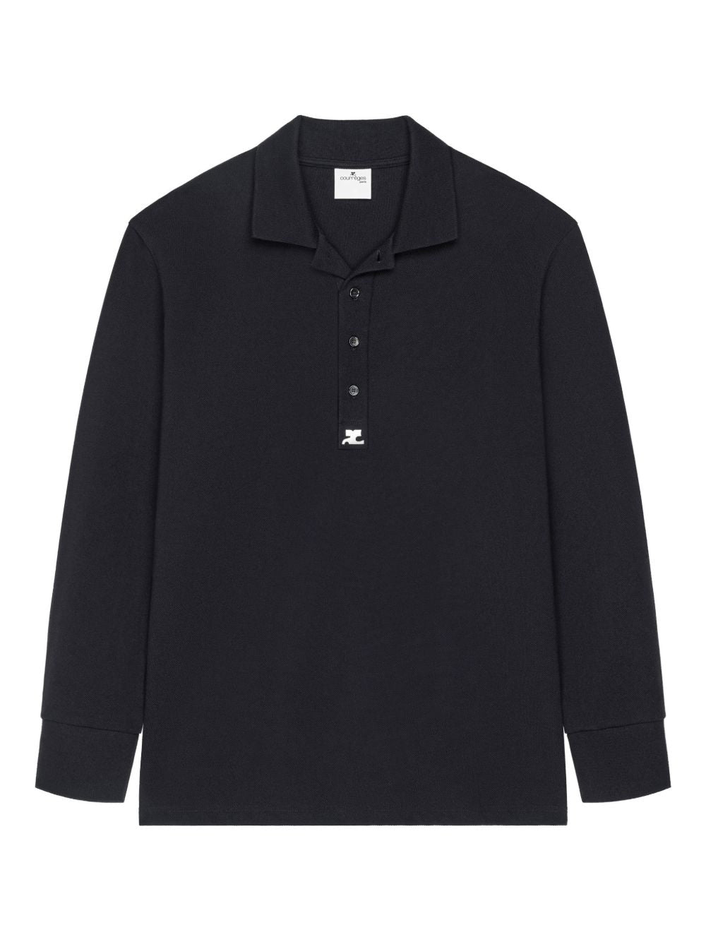 Courrèges Long-sleeve Logo-detail Polo Shirt