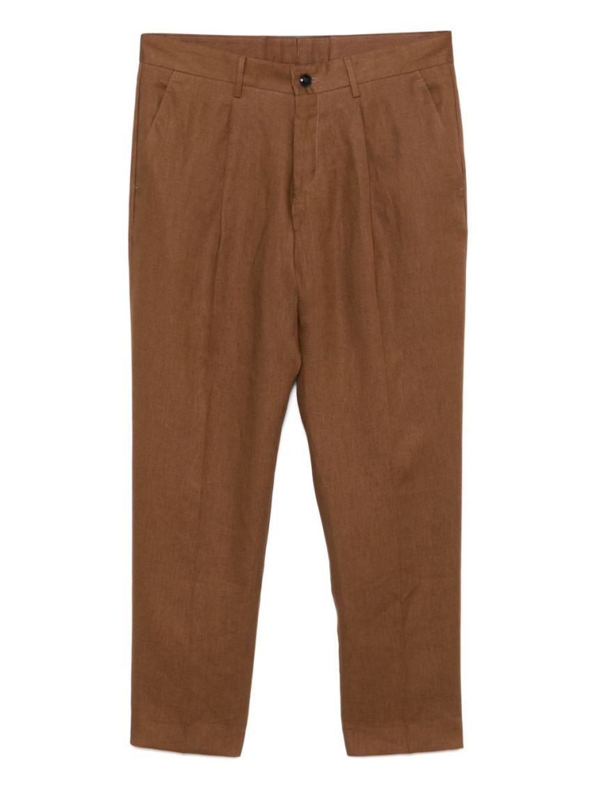 Brown Linen Pants