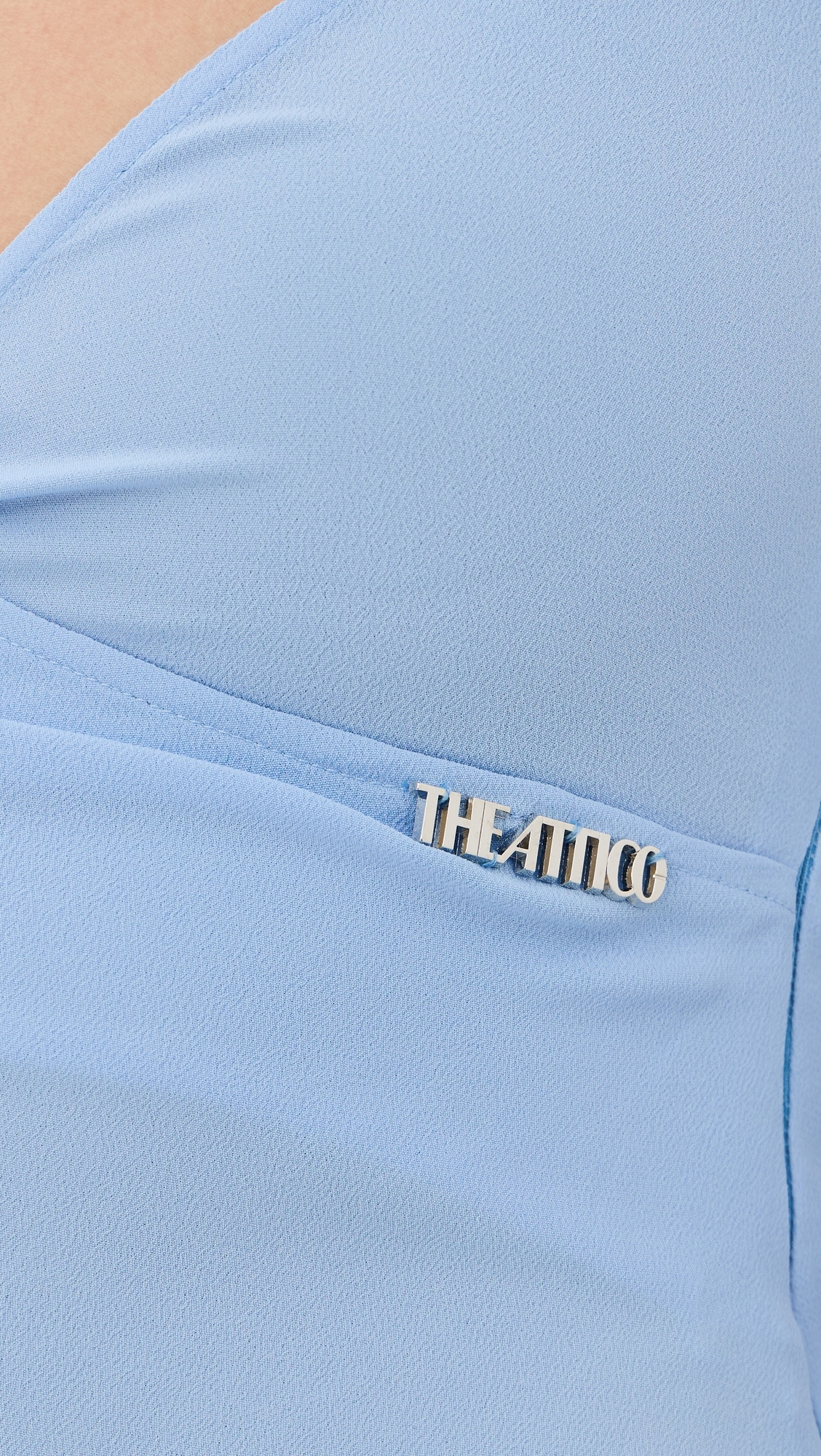 Mini Draped Dress Baby Blue