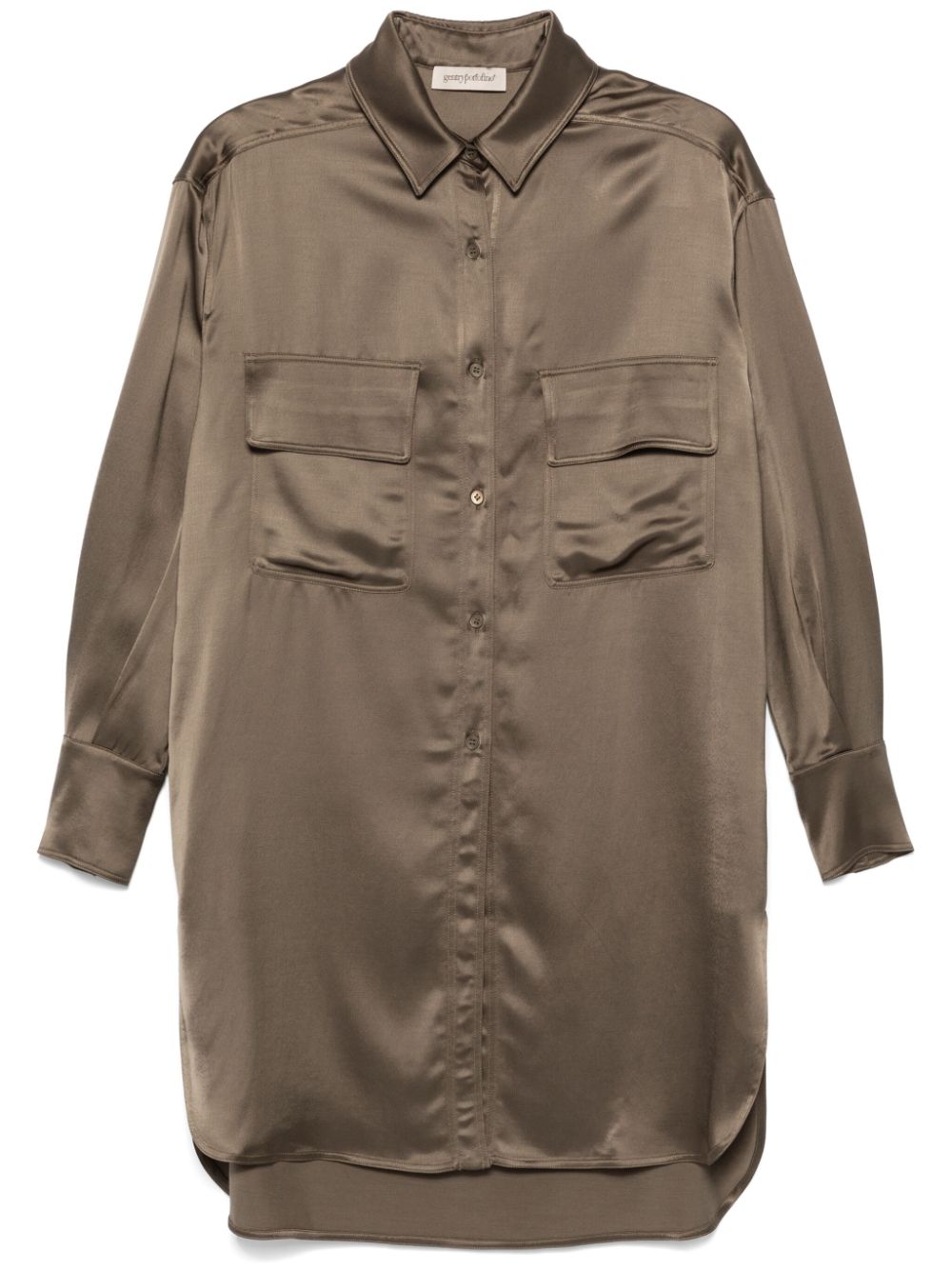 Satin shirt - Green