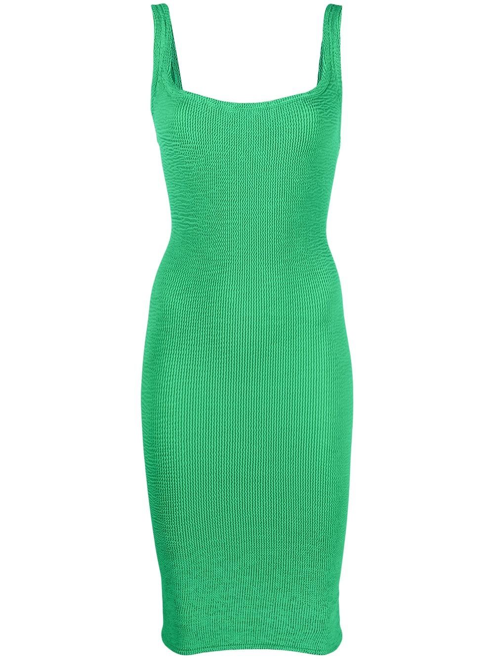 Textured tank dress - Green