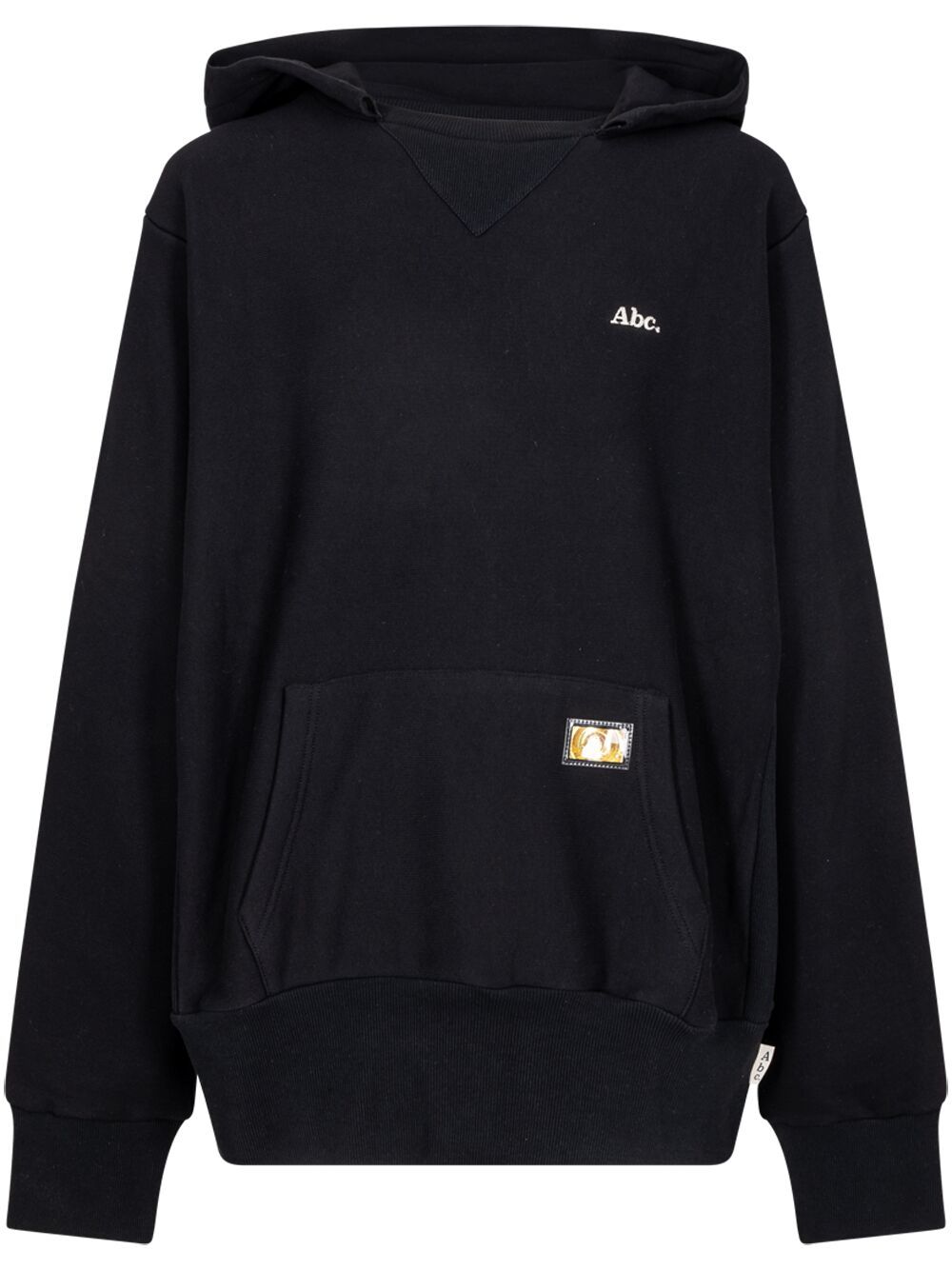 Tri-Tone logo-embroidered hoodie - Black