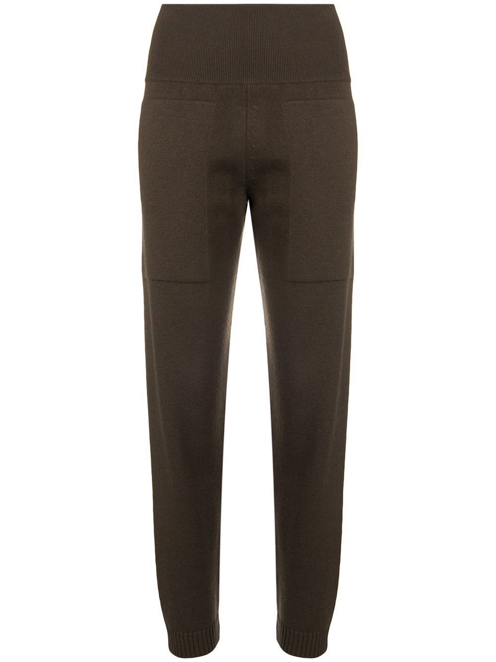 Pre-owned knitted trousers - Brown