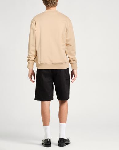 Man Sweatshirt Beige Size L Cotton
