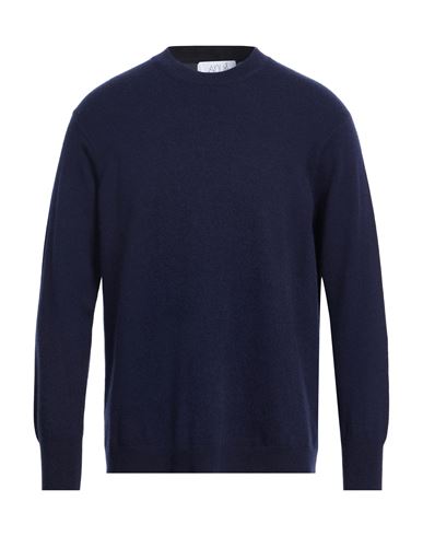 Man Sweater Navy Size M Cashmere, Polyamide, Elastane