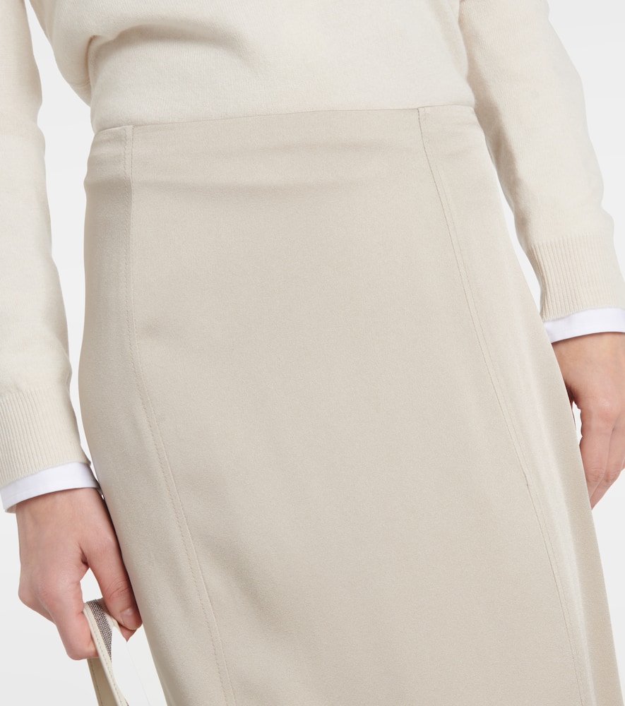Satin maxi skirt