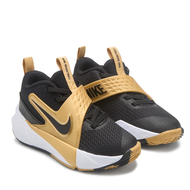Kids' Hustle 12 Basketball Shoe Little Kid Shoes (Black/Gold)