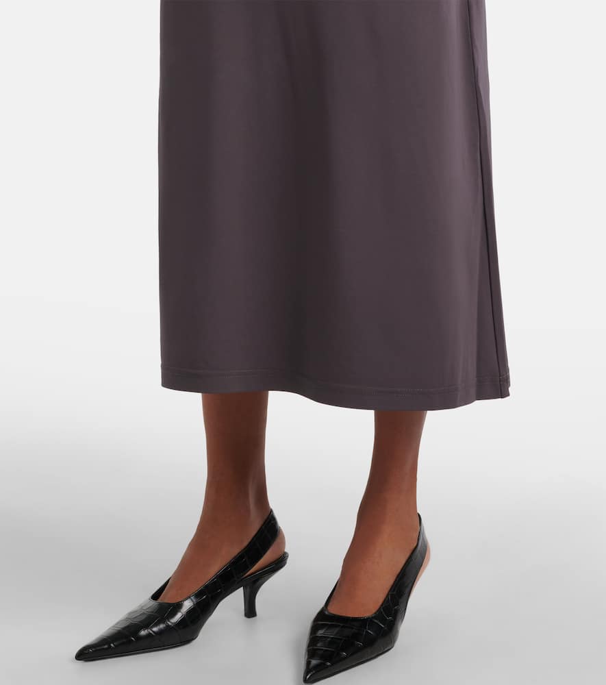 Toteme Draped jersey midi dress