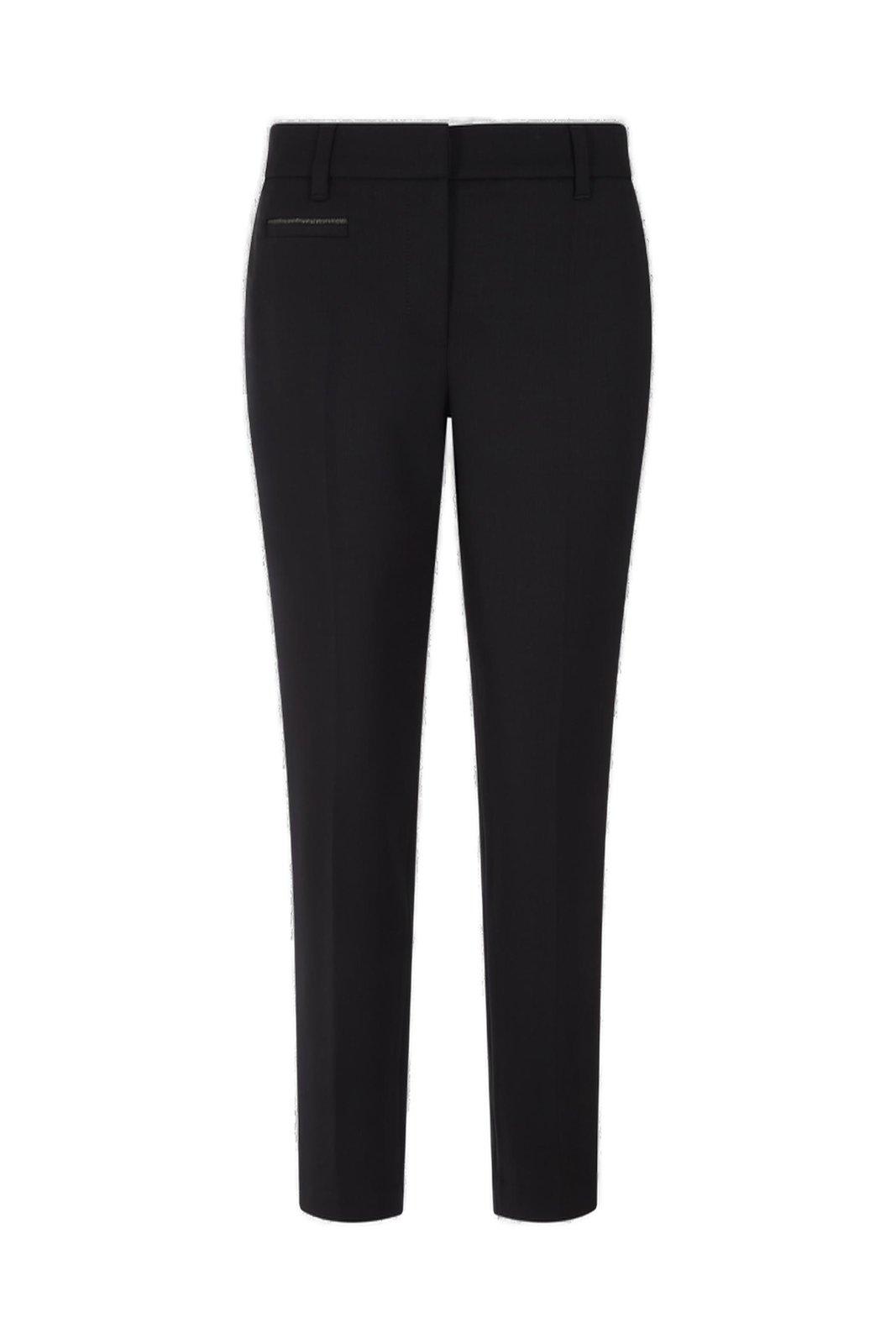 Tailored cropped trousers - Black