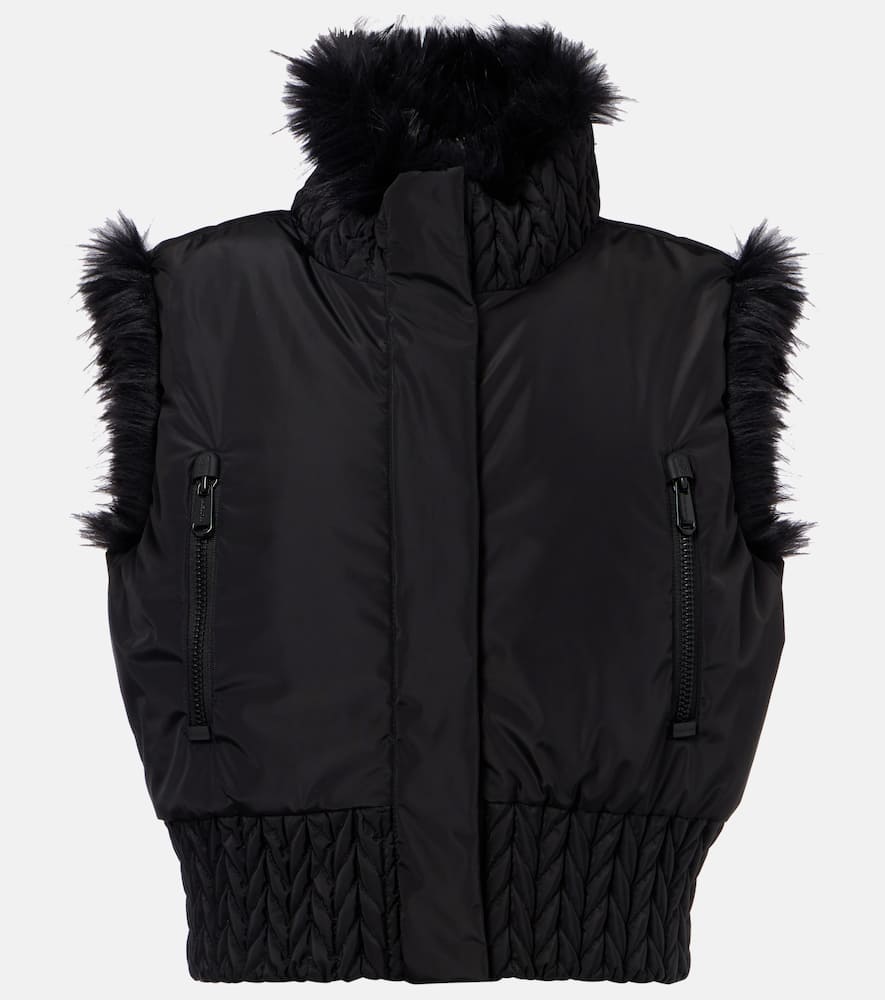 Dahlia reversible faux fur vest
