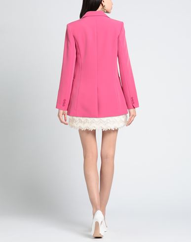 Woman Blazer Fuchsia Size 4 Polyester, Elastane