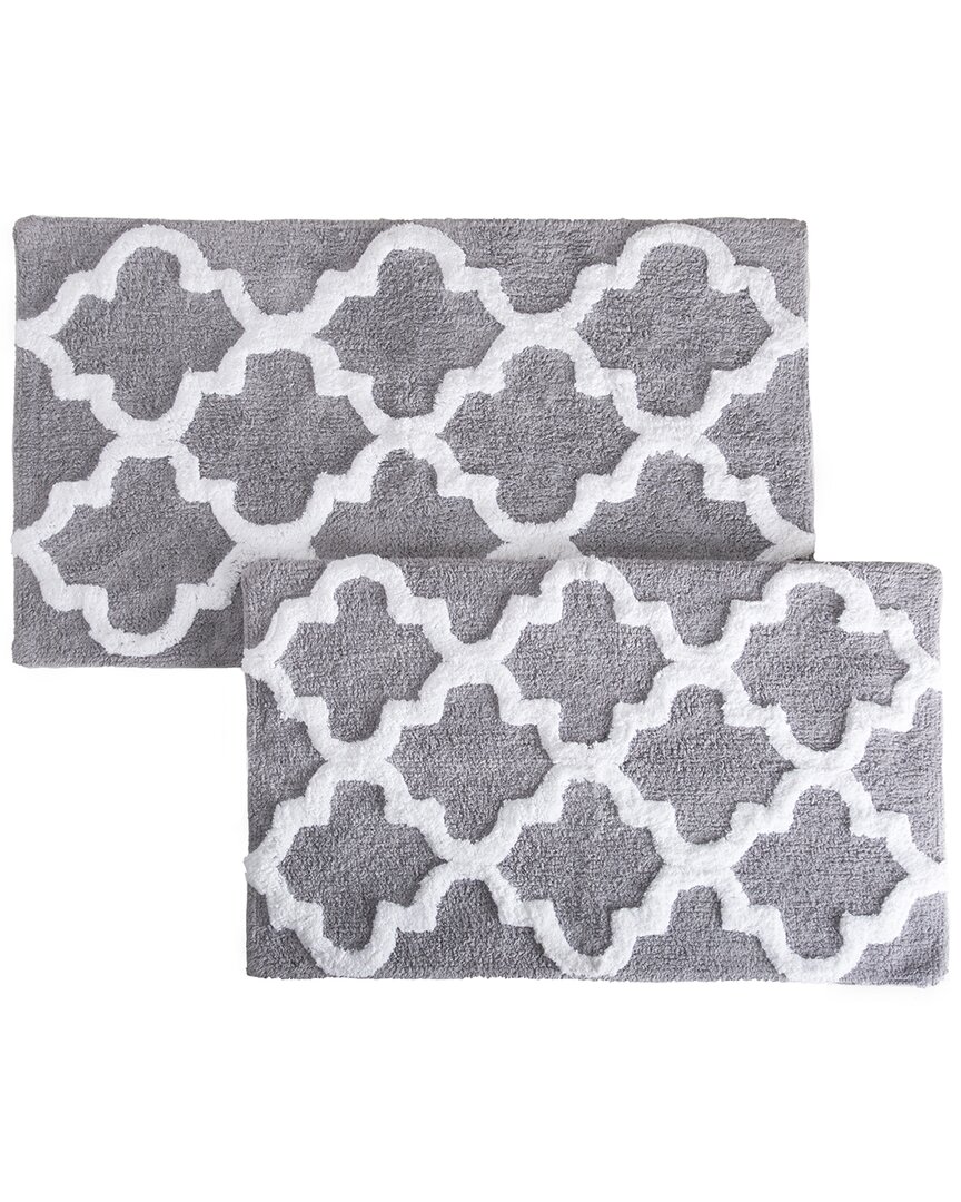 Cotton Plush 2Pc Bath Mat Set