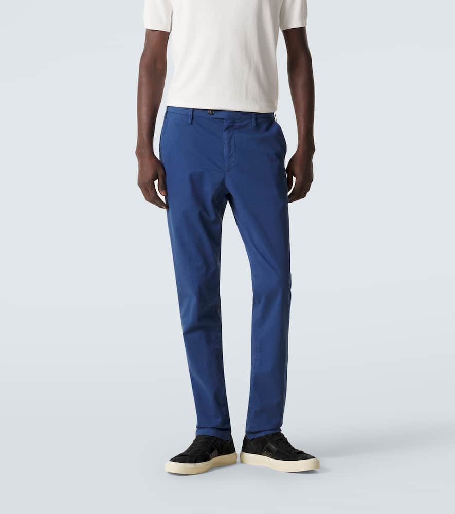 Cotton straight chinos