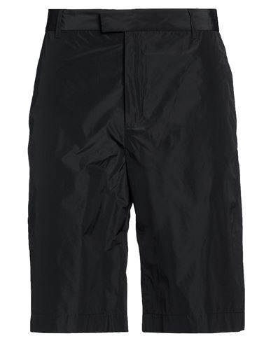 Man Shorts & Bermuda Shorts Black Size 32 Polyester