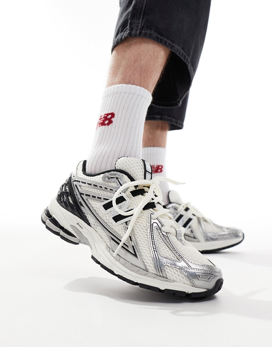 1906 sneakers in white with black and silver details