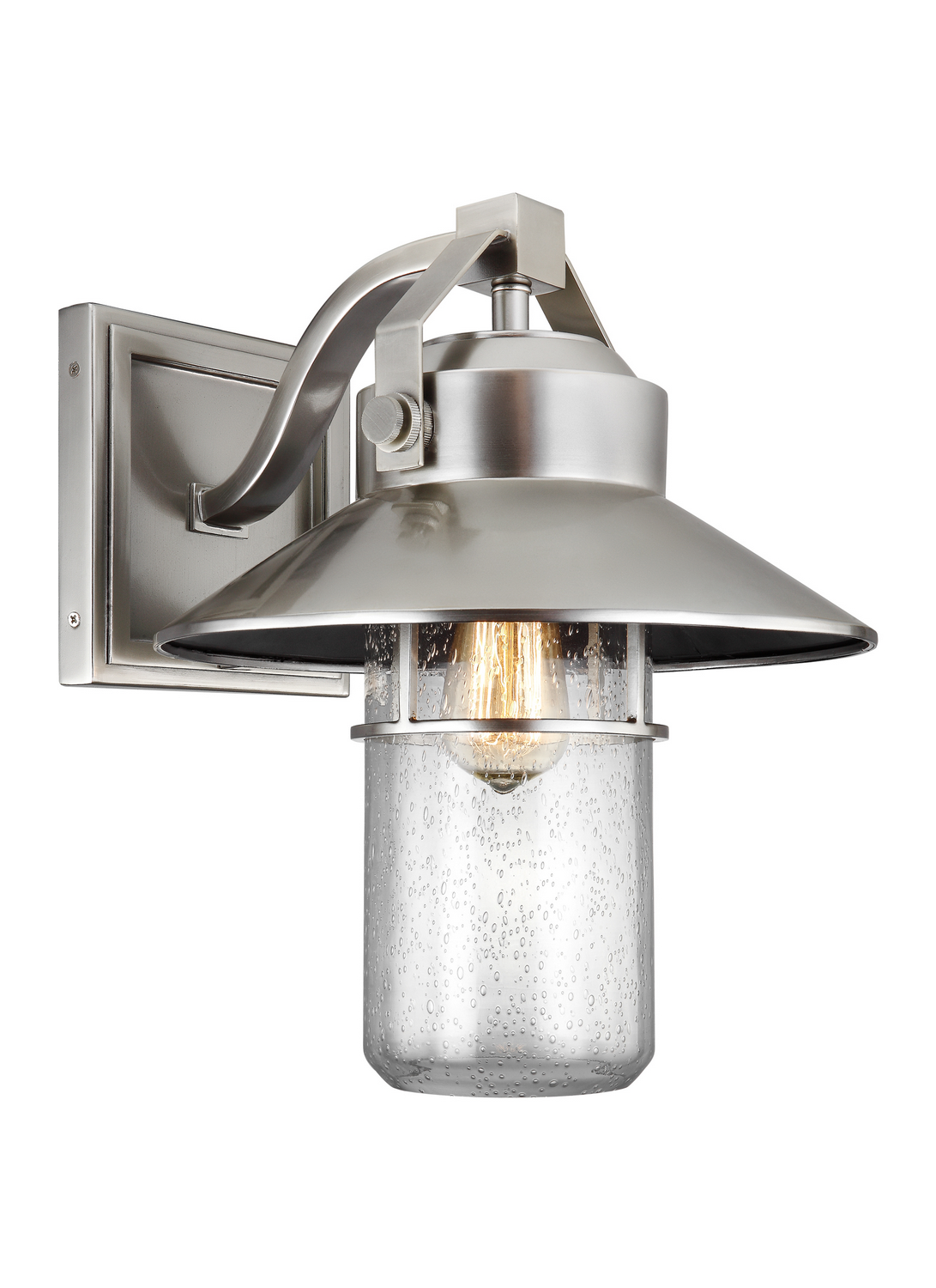 Visual Comfort Studio Boynton Outdoor Wall Light in Painted Brushed Steel by Sean Lavin