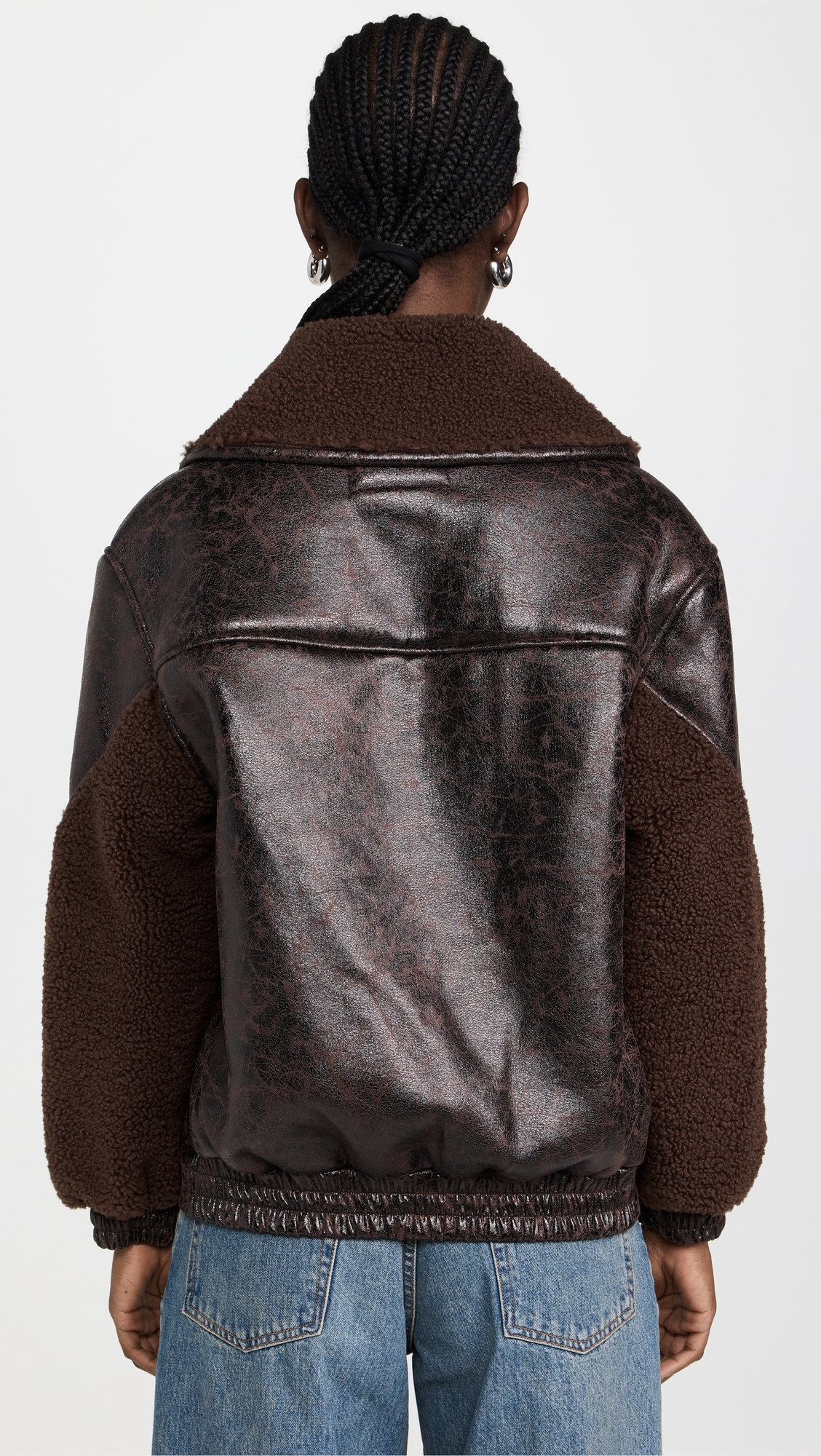 BLANKNYC 여성 Sweet Talker Bomber Jacket Brown Combo