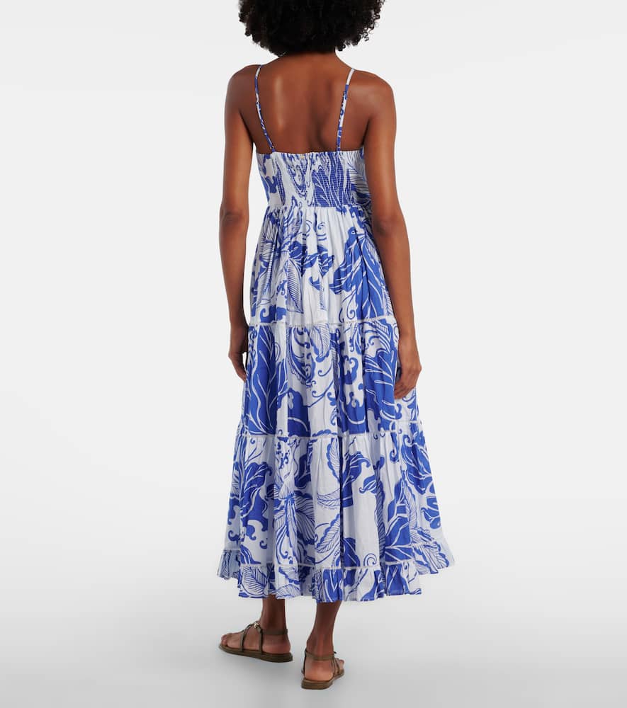 Milena printed cotton maxi dress
