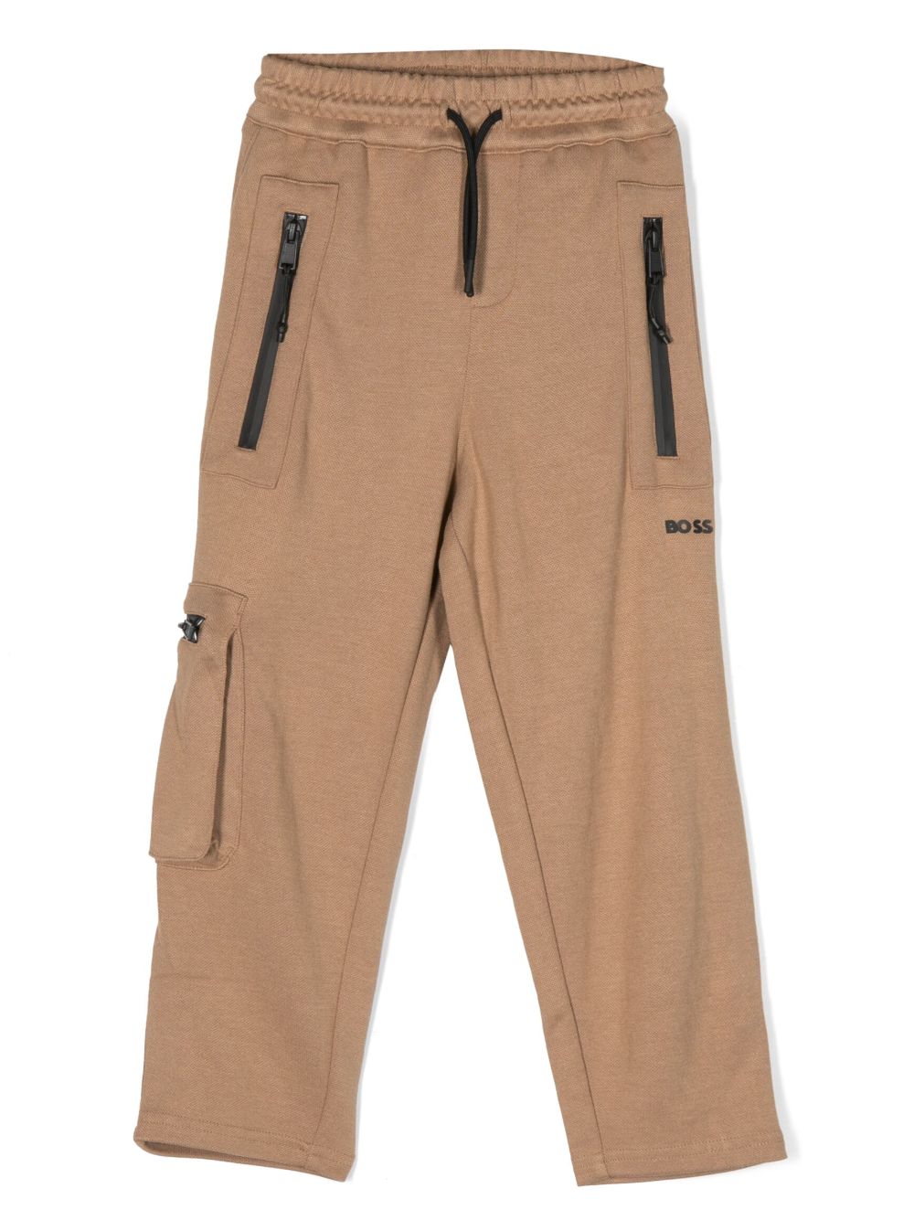 Logo-print drawstring track pants - Black