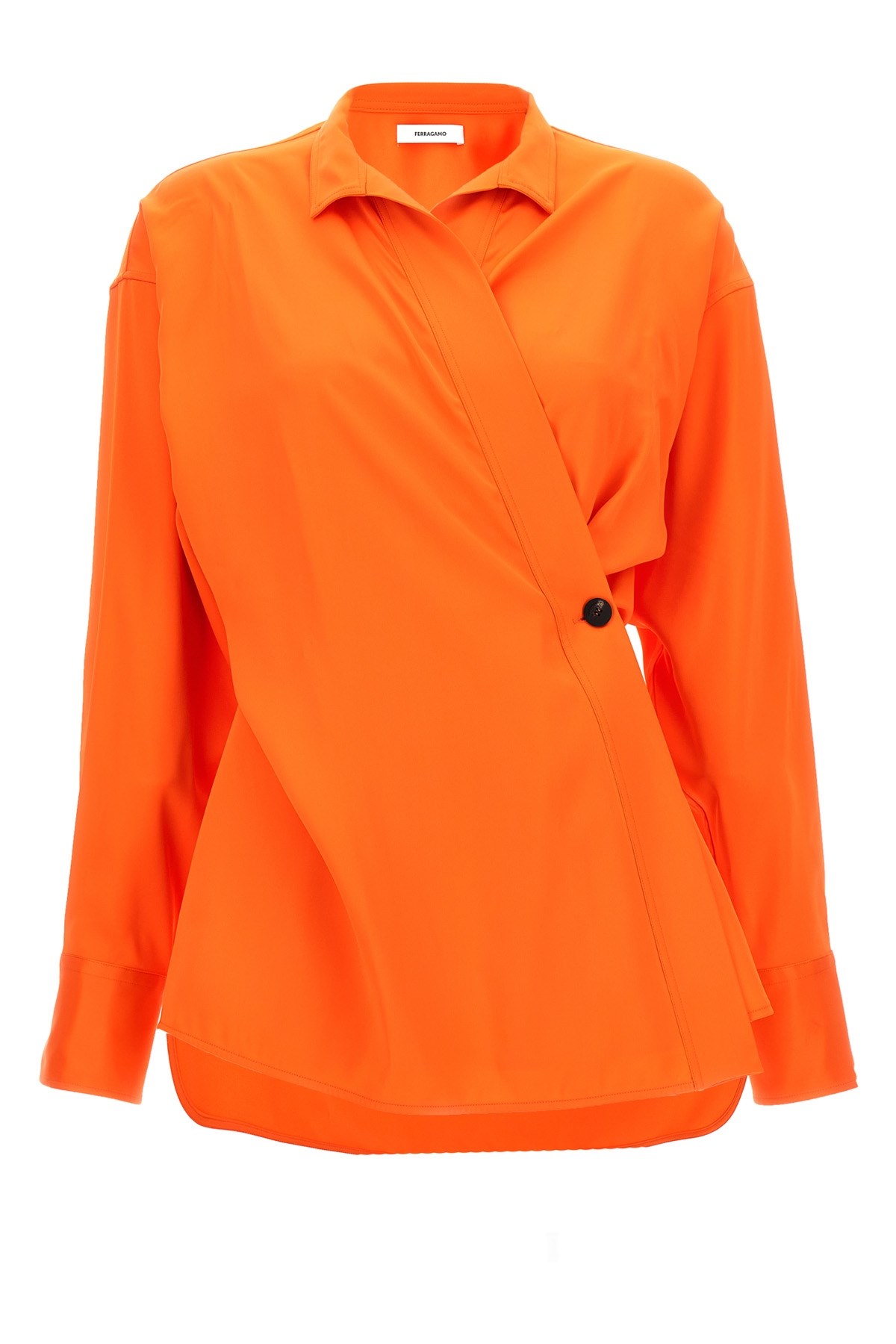 Satin Asymmetric Shirt