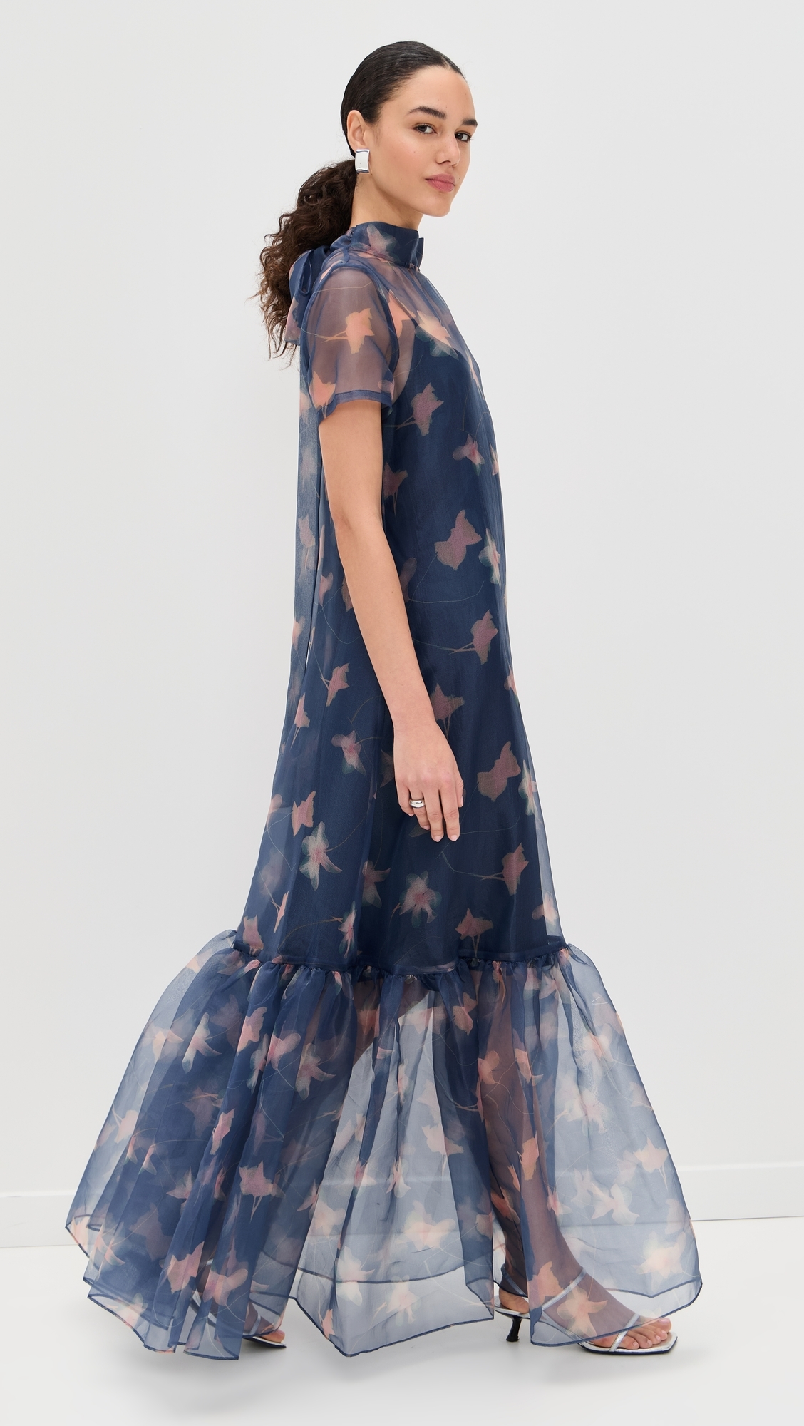 Calluna Dress Botanical Navy