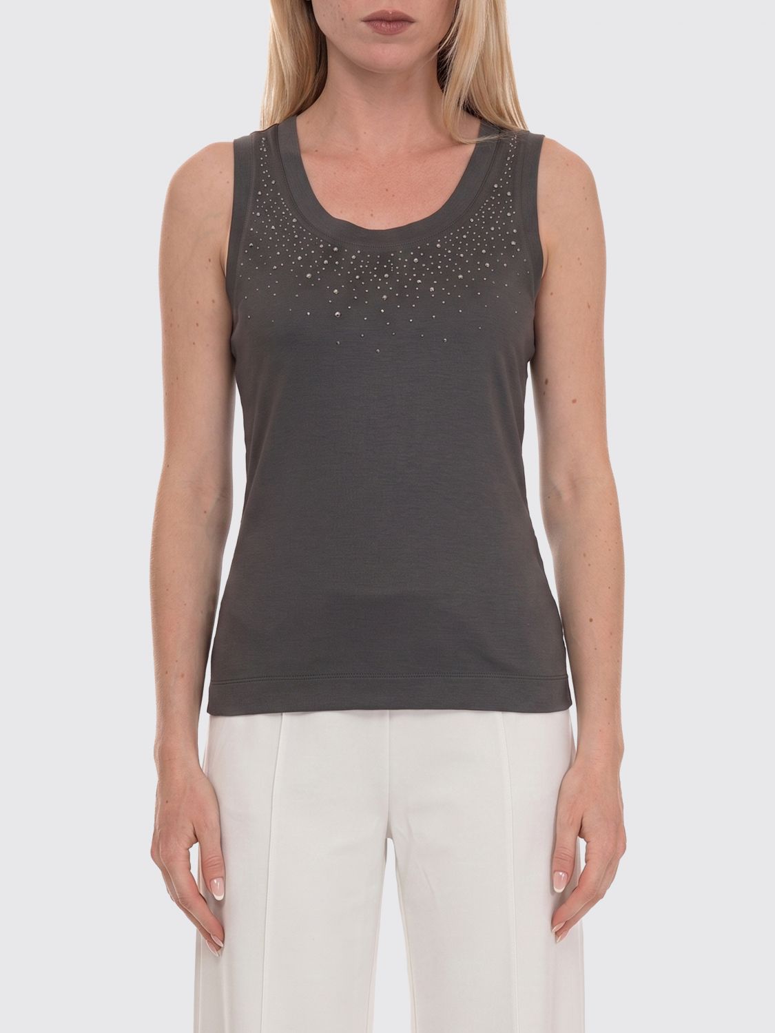 Top Woman color Grey