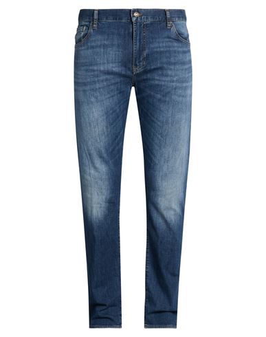 Man Jeans Blue Size 31 Cotton, Elastane