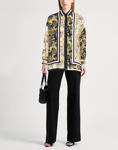 Versace Jeans Couture Woman Shirt Black Size 4 Viscose