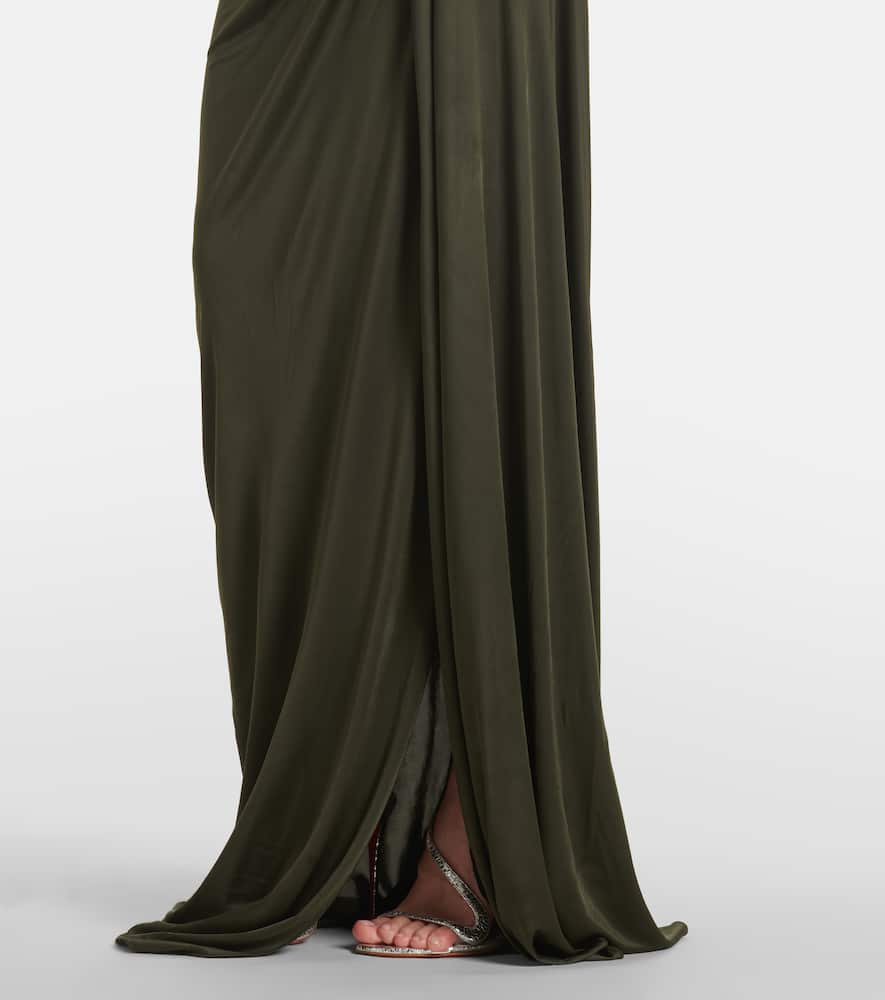 Elettra embellished jersey gown