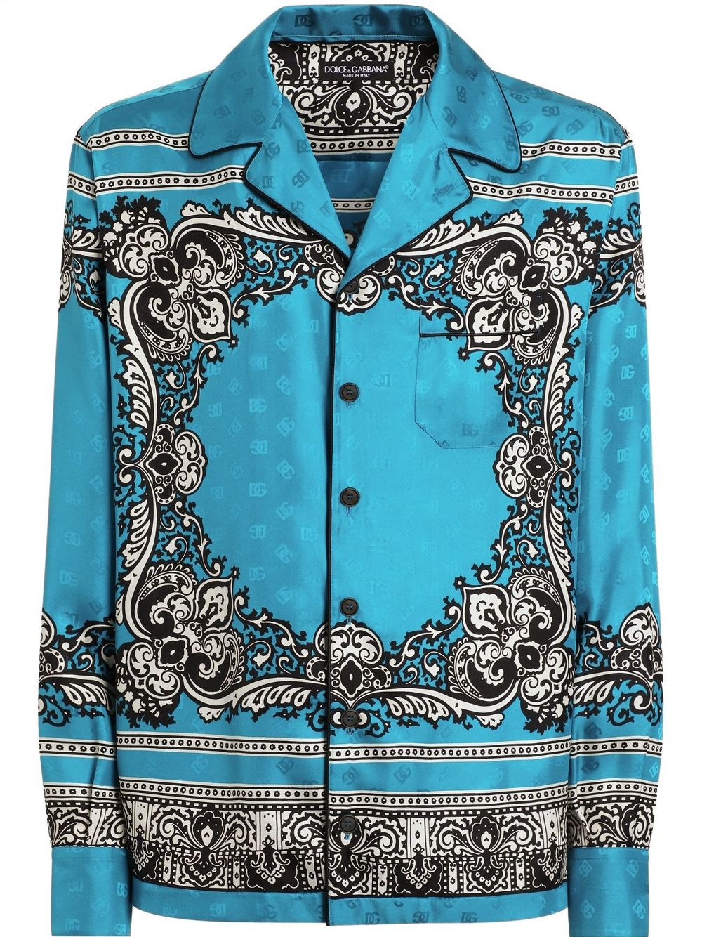 Bandana-print shirt - Blue