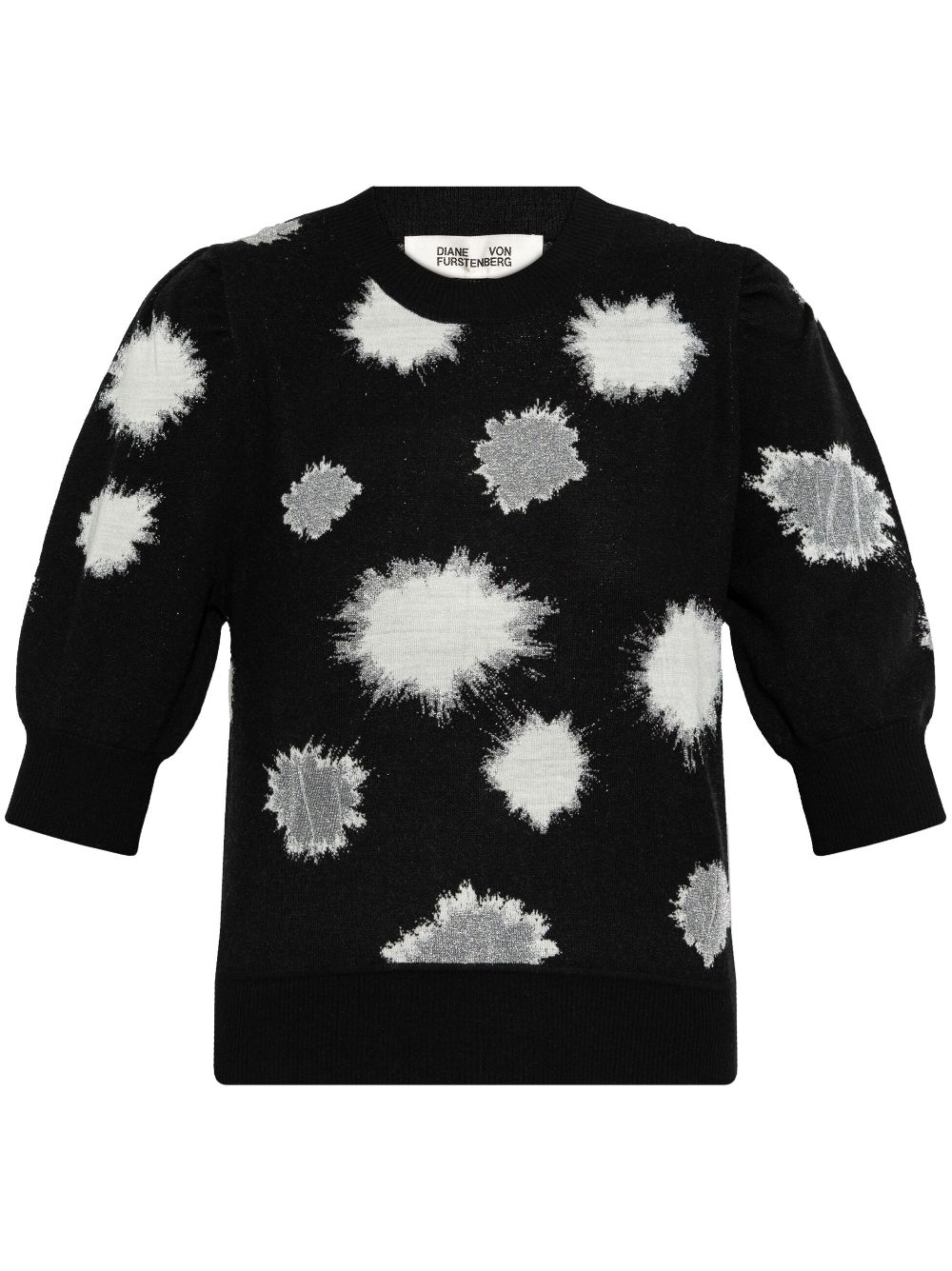 Graphic-print jumper - Black