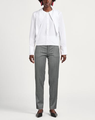 Manila Grace Woman Pants Grey Size 10 Polyester, Viscose, Elastane