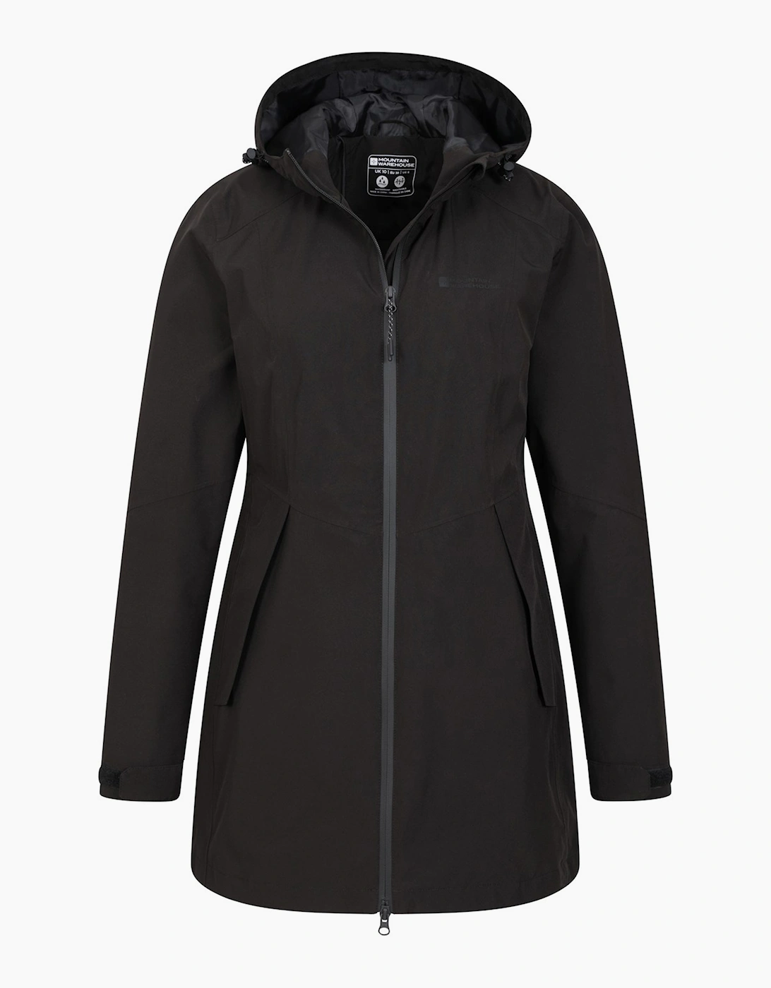 Women's Mountain Warehouse Womens/Ladies Hilltop II Waterproof Jacket - Black
