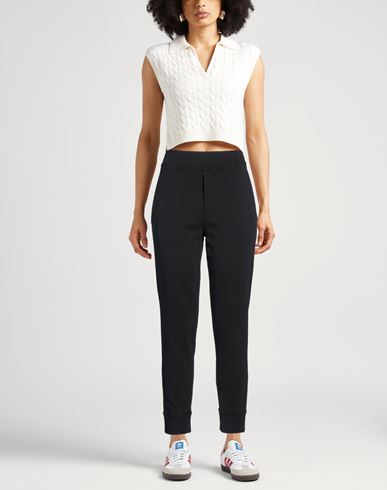 Woman Pants Black Size L Cotton