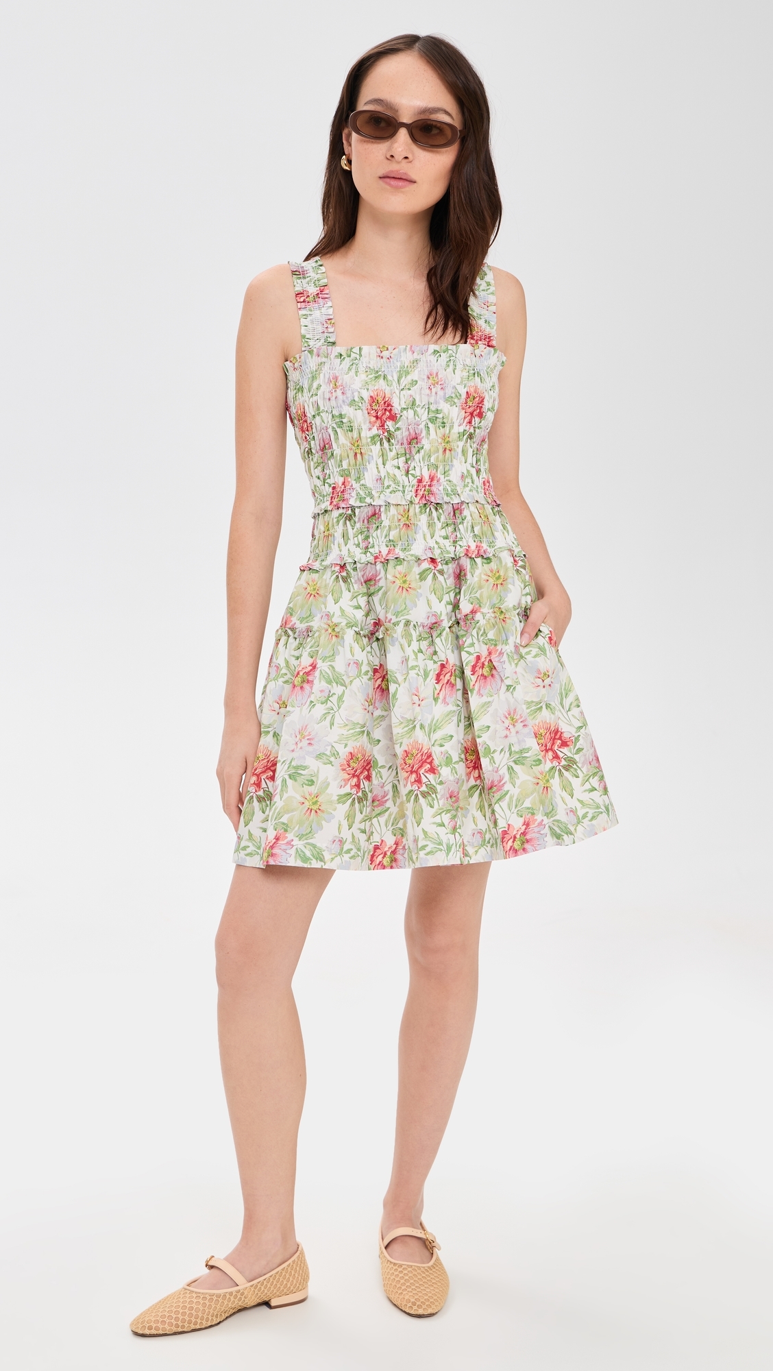 The Azalea Mini Nap Dress Peony Chintz