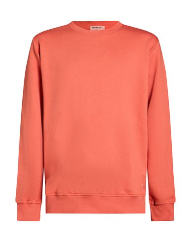 Man Sweatshirt Rust Size S Cotton