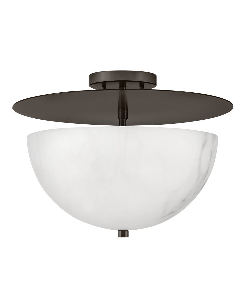 Fredrick Ramond Inez 3-Light Semi-Flush Ceiling Light In Black Oxide